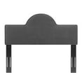 thumbnail image 3 of Dawn Full/Queen Performance Velvet Headboard - Charcoal, 3 of 6