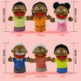 thumbnail image 5 of Family Hand Puppets 11 Inch Grandparents, Mom & Dad, Brother & Sister Plush Hand Puppet Toys Role-Play Toy Puppets for Kids Storytelling Imaginative Pretend Play Teaching Preschool, 5 of 5