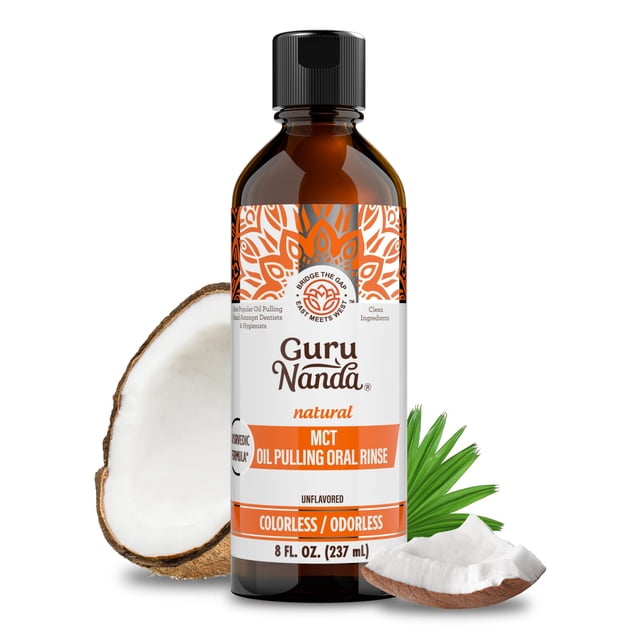 Enjuague bucal GuruNanda MCT Oil Pulling 237 ml sin sabor