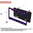 thumbnail image 3 of 2PC Purple and Blue Floral Pattern Car License Plate Frames with Mounting Hardware 6.3x12.2inch(16x31cm), 3 of 8