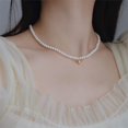 thumbnail image 2 of Collar De Perlas De Agua Dulce, Collar De Cadena Vintage, Regalo Para Mujeres Y Niñas seitruly AP005557-00, 2 of 6