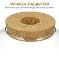 thumbnail image 4 of Shisuyan Glass Terrarium Jar with Wood Stopper Micro Landscape Container Hydroponic Plants Terrarium, 4 of 8