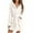 T-White#women's fleece robe with hood, variant on Feancey Women's Flannel Nightgown Winter Fleece Warm Sleepwear Crewneck Long Sleeve Pullover Cozy Plush Loungewear Nightdress With Pocket,Purple,XL