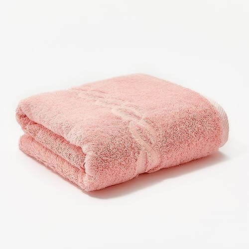 Superior 1000 Gram Egyptian Cotton Oversize 63 x 31 Bath Towel, 1 Piece, Pink Towel Pink Chain