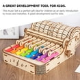 thumbnail image 3 of OULII Xylophone en Bois Instrument de Percussion 1Pcs Forme Rectangulaire Multicolore pour Enfants Jeu Musical, 3 of 7