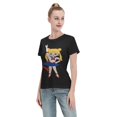 thumbnail image 4 of T-Shirt Basique à Manches Courtes pour Femmes Sailor Moon Édition Q Tsukiha, 4 of 6
