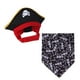 Juaugusep Halloween Pet Pirate Costume, Funny Captain Cap Bandana Eye