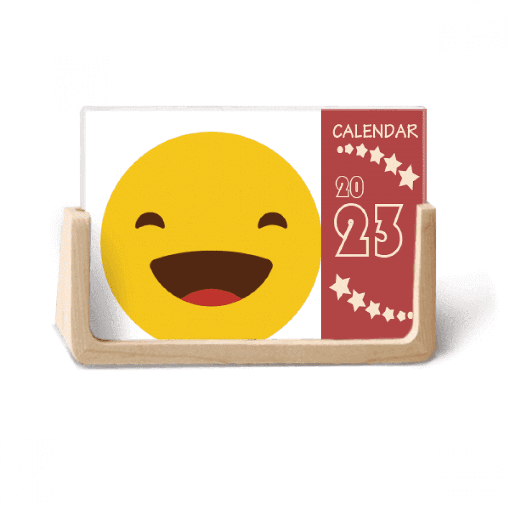 Laugh Yellow Cute Online Face Cartoon Desk Calendar Desktop Decoration