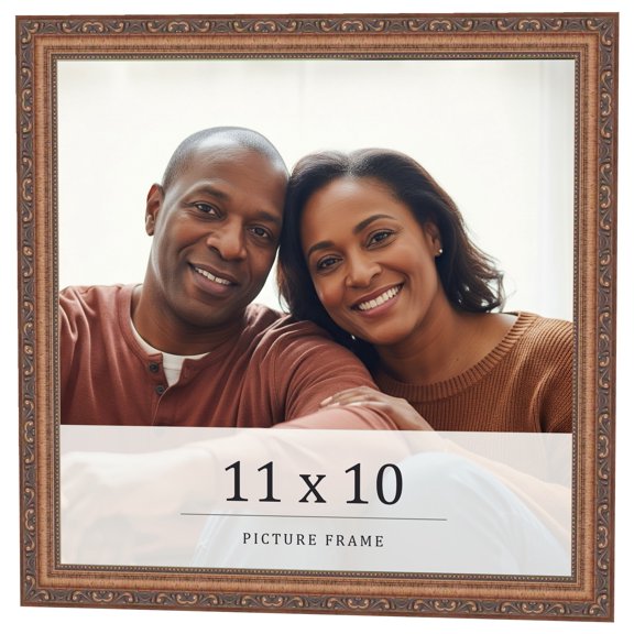 11x10 Frame Gold Solid Wood Picture Frame Width 1.25 Inches | Interior Frame Depth 0.375 Inches |