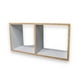 thumbnail image 2 of Repisa Doble en Cubo de  | Color Blanco | 56x28x6 cm | Moderna y Espaciosa, 2 of 4