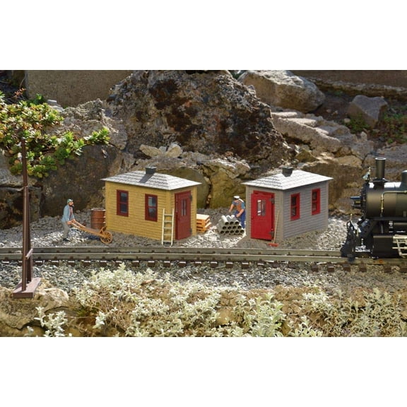 Piko G Scale 62718 Railroad Tool Shed 2-Pack Built-Up