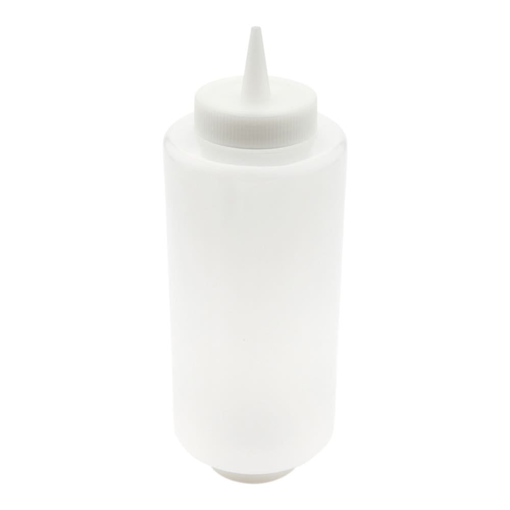First In First Out 32 oz Clear Plastic Squeeze Bottle Refill Lid