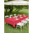 thumbnail image 3 of Outdoor Tablecloth with Umbrella Hole & Zipper, Red Rectangle Tablecloth 60x102 Inch, Modern Geometric Abstract Art Aesthetics Patio Table Cover Waterproof Table Cloth for Picnic/Party, 3 of 7