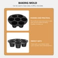 thumbnail image 2 of 7 Hole Cake Mold Silicone Baking Moulds Cup Air Fryer Roasting Pan Dessert Household, 2 of 6