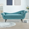 thumbnail image 2 of CoSoTower Contemporary Chaise Lounge With Scroll Arms, 2 of 9