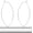 3" inch - 925 Sterling Silver Plated, variant on Geometric Marquise Threader Hoops - Silver Plated Hoop Earrings for Women