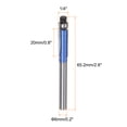 thumbnail image 2 of Uxcell 2pcs Flush Trim Router Bit 6mm Shank 1/4" Dia for Woodworking, Silver Blue, 2 of 6