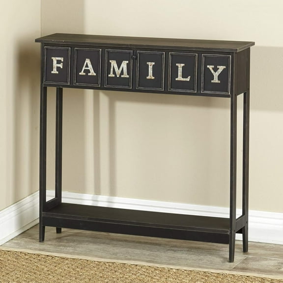 CSPP Console Sentiment Accent Table with Family Accent - Black