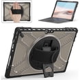 thumbnail image 1 of Case for Microsoft Surface Pro 7 Plus/Pro 7/Pro 6/Pro 5/Pro 4 with Rotating Kickstand and Adjustable Hand Strap, Heavy Duty PC TPU Hybrid Protective Cover, 1 of 8