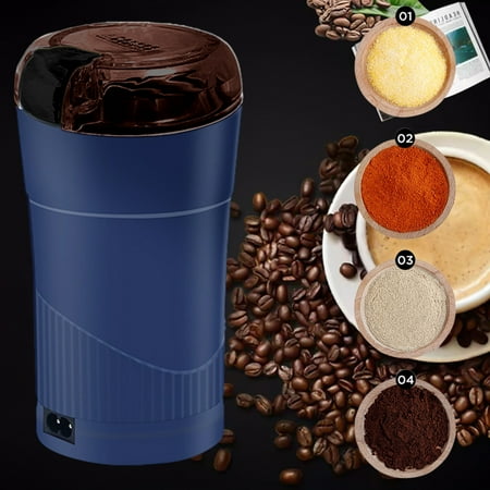 

Tepsmf Herb Grinder Electric Spice Grinder Herb Spice Coffee Grinder With Large Capacity - For Herbs Fine Leaves Peanuty Pepper Beans Mushrooms Grains Rustic Home Decor