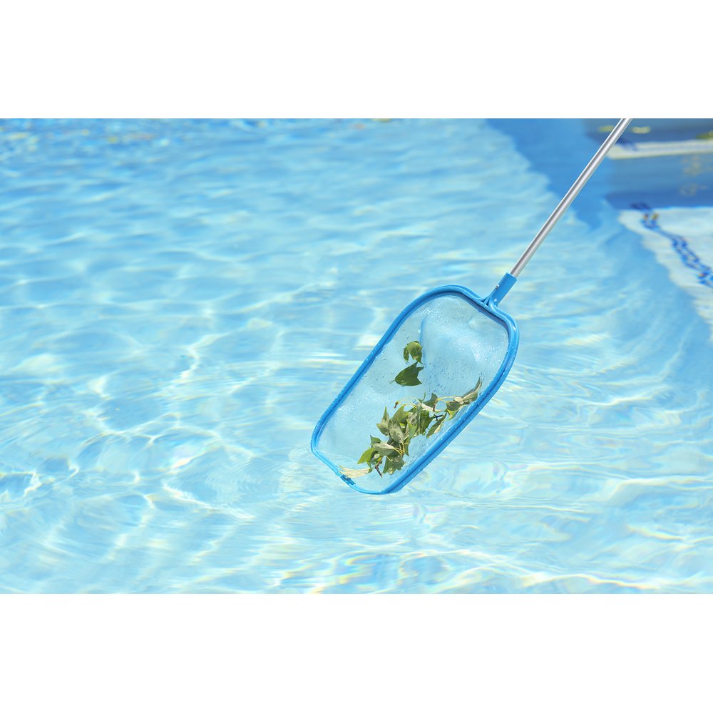 mainstays swimming pool leaf skimmer with pole