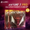 thumbnail image 2 of Original LOKI RXTON 1 PRO Table Tennis Rubber Semi-sticky Fast Attack Original WANG HAO LOKI Ping Pong Sponge for Competition 1pcs Red, 2 of 6