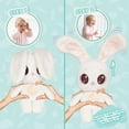 thumbnail image 7 of Peekapets Peek-A-Boo- Bunny White Plush - Stuffed Animal, Plush Doll - Great Gift for Kids Ages 1-3, 7 of 7