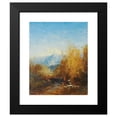 thumbnail image 2 of Félix Ziem 20x24 Black Modern Framed Museum Art Print Titled - A Group of People in a Moutain Landscape, 2 of 5