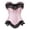 Pink, variant on Plus Size Corset Top for Women Bustier Lace up Gothic Lingerie Burlesque Costume Dress (Purple, 3XL)