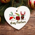 thumbnail image 4 of Merry Christmas Plaid Teacher Ornament, School Professional Gift, 4 of 5