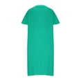 thumbnail image 6 of Levmjia Womens Dress V Neck Casual Short Sleeve Solid Color Summer Polyester Comfortable Loose Fit Beach Vacation Office Wear Multiple Colors Available, 6 of 7
