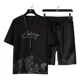 thumbnail image 1 of Conjunto De Camiseta Y Pantalón De Hombre, Chándal Hip Hop, 1 of 8