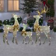 thumbnail image 3 of Gemmy 4.3 ft Reindeer Family Acrylic Iridescent Sculpture with Built-In LED Lights - White, 3 of 3