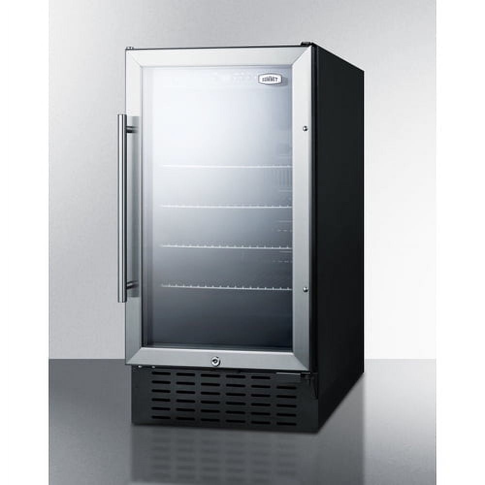 18" Wide Built-In Beverage Center, Black