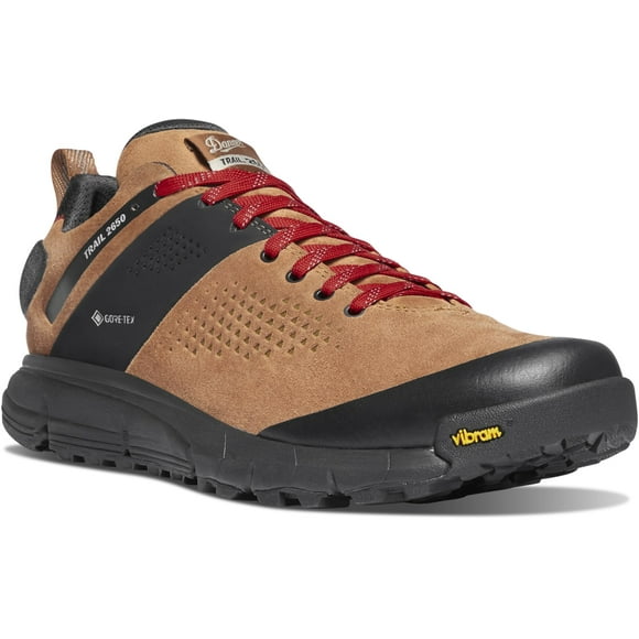 Zapatillas de senderismo Danner Trail 2650 impermeables para hombre, color marrón y rojo