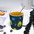 thumbnail image 5 of Disketp Avocado in Space Large Coffee Mug with Handle Tea Cup Novelty Coffee Cup for Men Women Office Work, 5 of 6