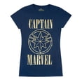 thumbnail image 1 of Captain Marvel Womens Print And Shield T-Shirt, 1 of 3