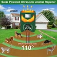thumbnail image 6 of PATIOEASY Solar Flame Animal Repeller 2-Pack, IP44 Waterproof PIR Motion Sensor Ultrasonic Deterrent, 5 Modes Adjustable for Yard Garden Farm Protection, 6 of 9