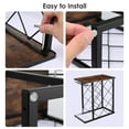 thumbnail image 4 of SortWise Tabletop Wood Wine Rack with Glass Holder for 8 Bottles and 4 Glasses, 4 of 7