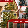thumbnail image 4 of ZLKMQM 3.15 inch Burgundy Velvet Christmas Ornaments Balls Flocked Christmas Tree 12PCS Plastic Balls Xmas Hanging Ornaments Decoration, 4 of 4
