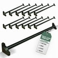 thumbnail image 2 of Black Carpet Runner Rod Set for Staircases 39 5/8 in. Oil Rubbed Bronze Finish over Brass Rod Tubes w/Holder Bracket Renovators Supply, 2 of 10