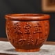 thumbnail image 2 of Solid wood millet jar, a treasure basin carved from rosewood, a pure wood decoration for living rooms and shops., 2 of 4