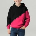 thumbnail image 4 of Sudadera con capucha para niño, con estampado de color, manga larga, informal, deportiva, con capucha, manga larga, sudadera con capucha, top con inserciones en los hombros, blusa de poliéster para ni, 4 of 7