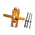 thumbnail image 4 of Herramienta para posicionar puertas de gabinetes, fácil instalación, plantilla ajustable para herrajes de gabinetes con 3 brocas, plantilla de montaje Naranja, 4 of 8