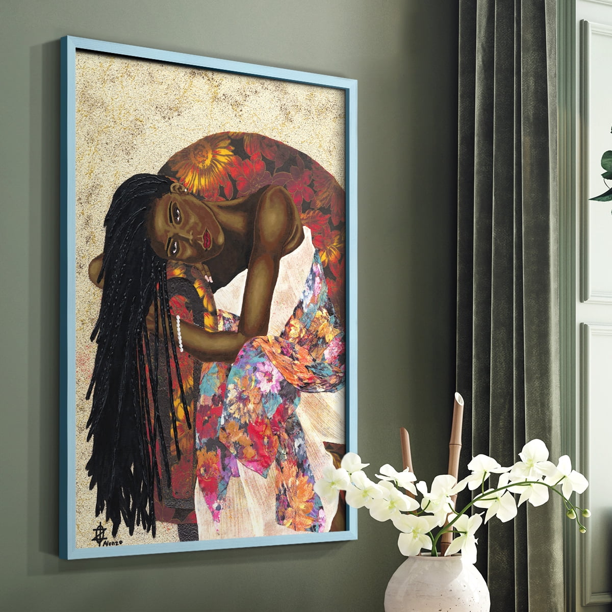 Woman Strong III Framed Print - Solid Wood in Single Picture Frame Solid Wood 2 Framed Print