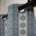 thumbnail image 4 of Ambesonne Mandala Grommet Curtain, Paisley Star, 50" x 54", Grey Tan Beige, 4 of 6