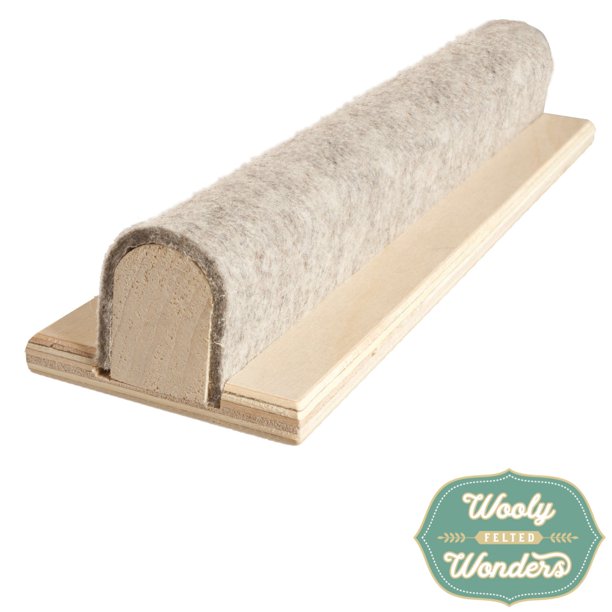 12Inch Wool Felt Seam Pressing Bar and Wood Clapper by Wooly Felted