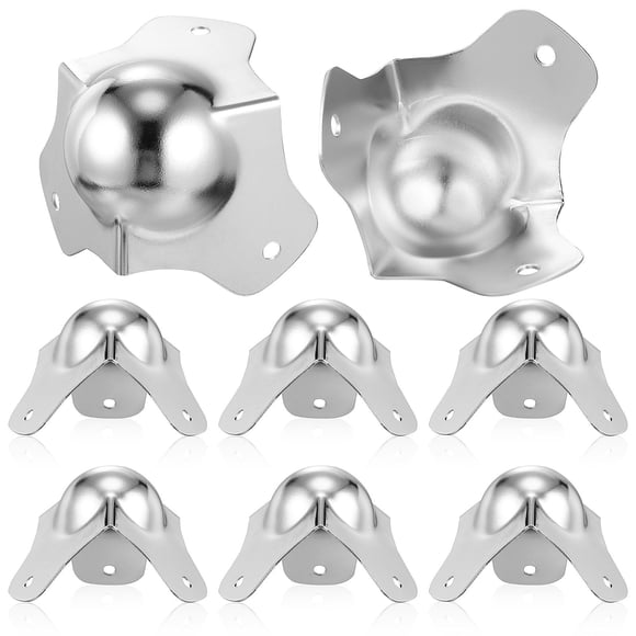 BEADCEST 8Ud Protectores De Esquinas De Metal Plata Para Muebles Con Instalación Fácil Y Único