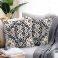 thumbnail image 3 of Outdoor Pillow Cover Retro Style Set of 2 Waterproof Throw Pillowcases Bohemian Pattern Decorative Patio Furniture Pillows for Couch Garden Indoor & Outdoor Use, 3 of 9