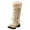 1Beige, variant on Mostsola Knee High Boots Women Cute Lace up Furry Lined Winter Warm Snow Boots Mid Calf Boots